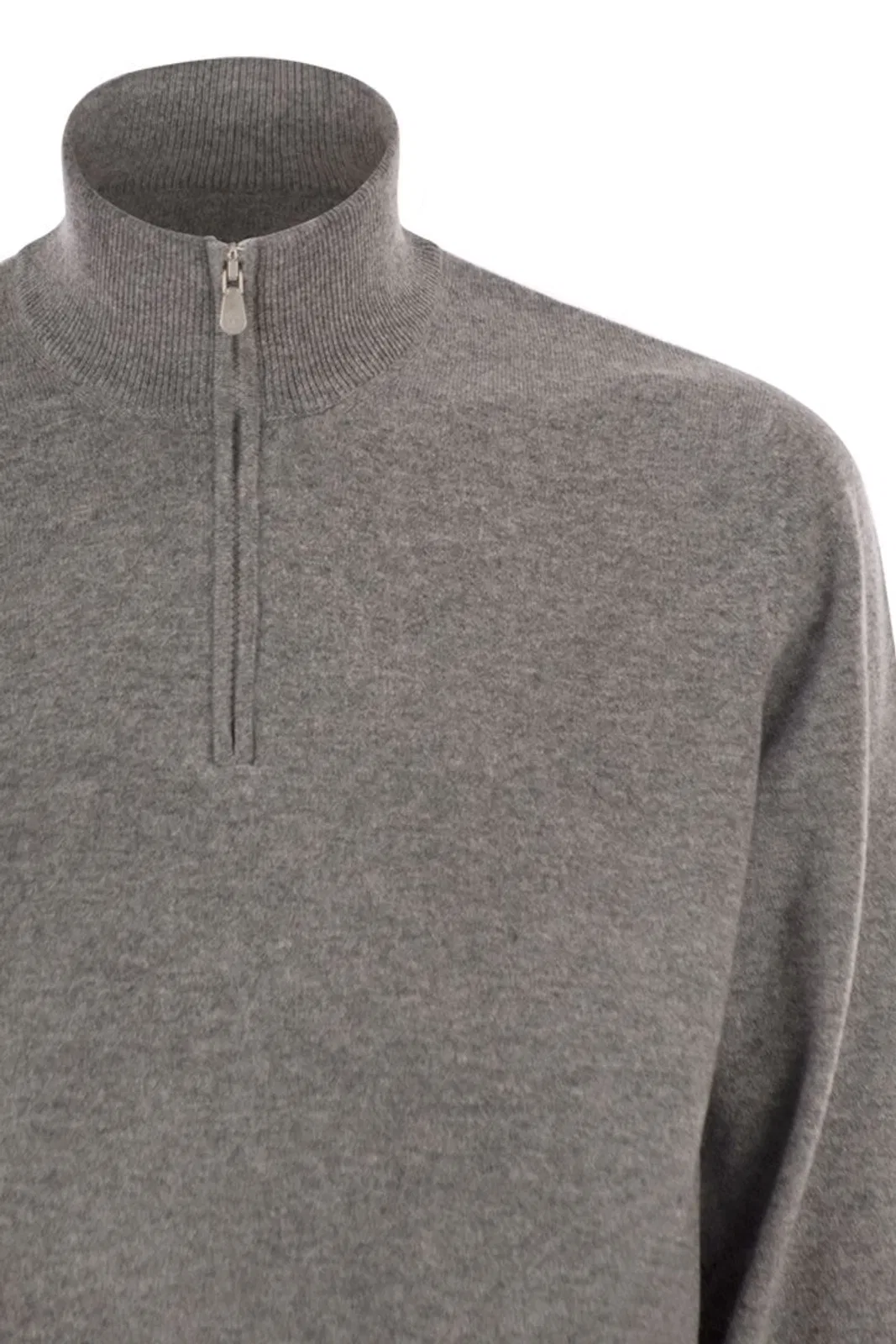 Brunello Cucinelli Cashmere Turtleneck Sweater With Zipper
