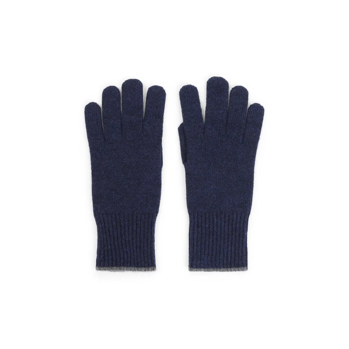 Brunello Cucinelli Navy Cashmere Gloves