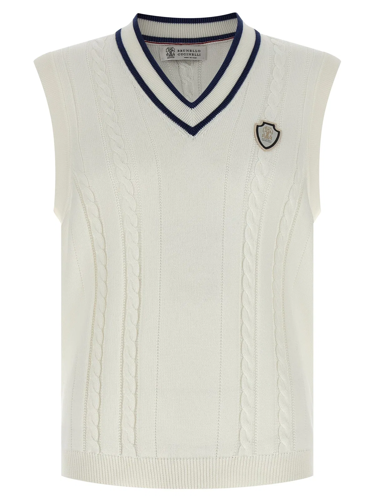 Brunello Cucinelli Cotton Braided Vest