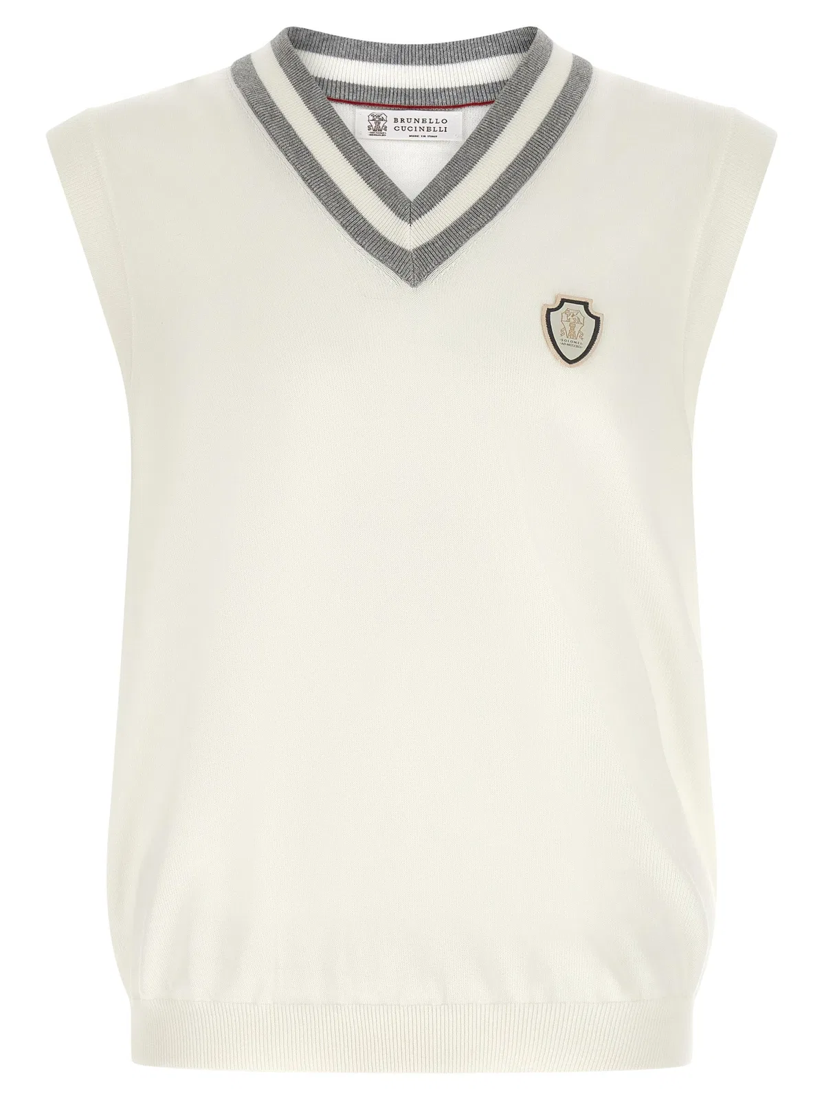 Brunello Cucinelli Logo Patch Vest