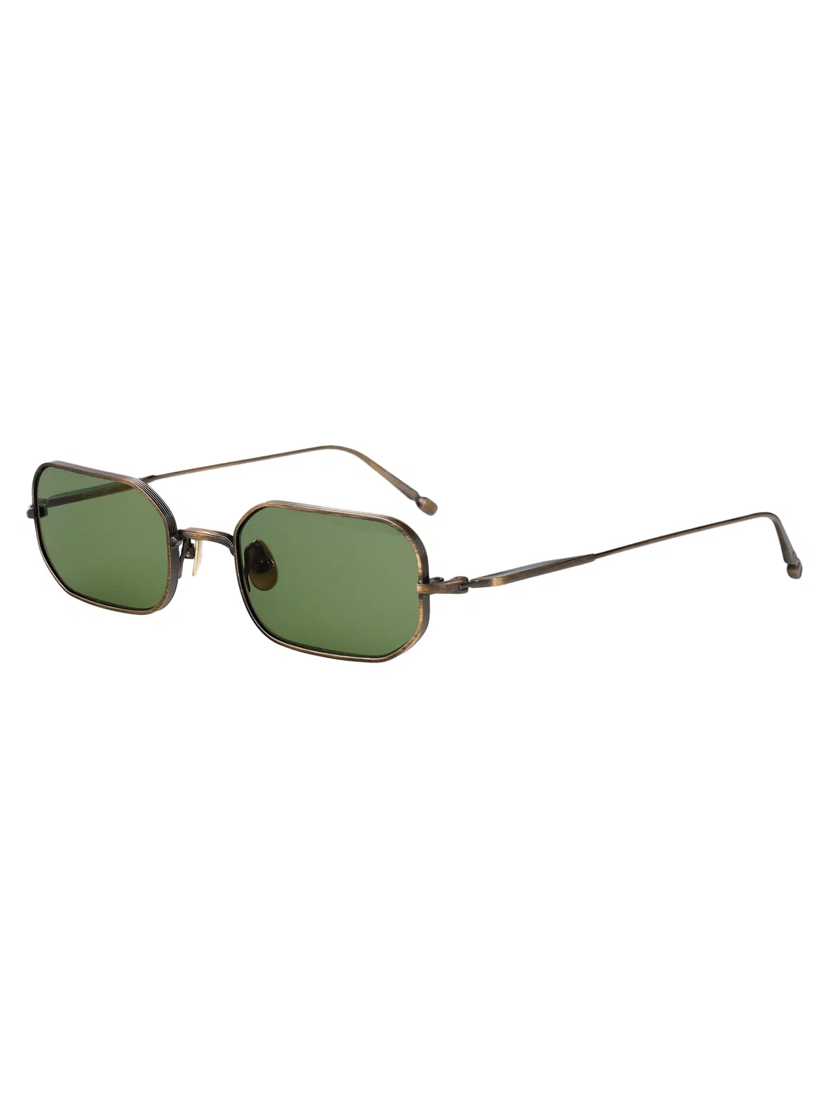 Matsuda Antique Gold Se Green Metal Sunglasses