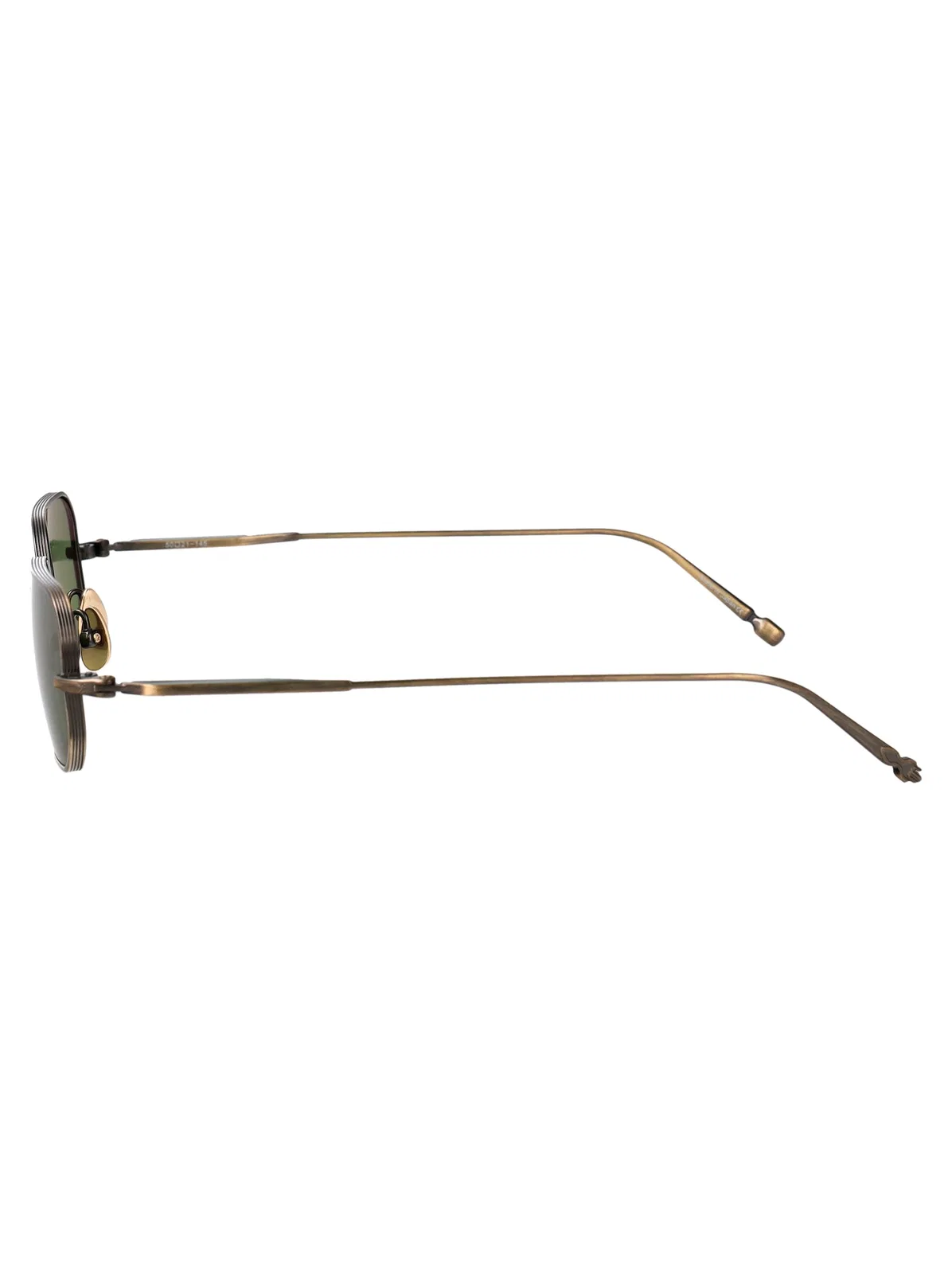 Matsuda Antique Gold Se Green Metal Sunglasses