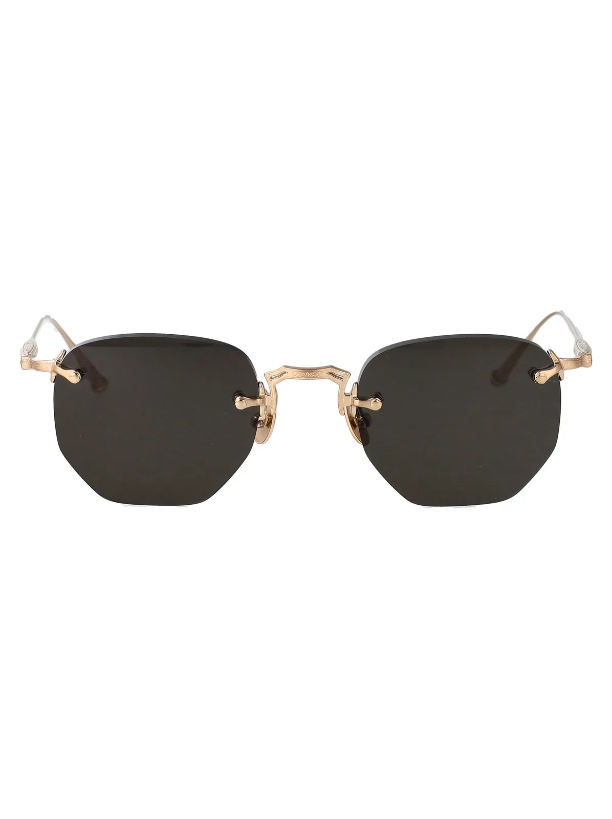 Matsuda Brushed Gold Grey Metal Sunglasses