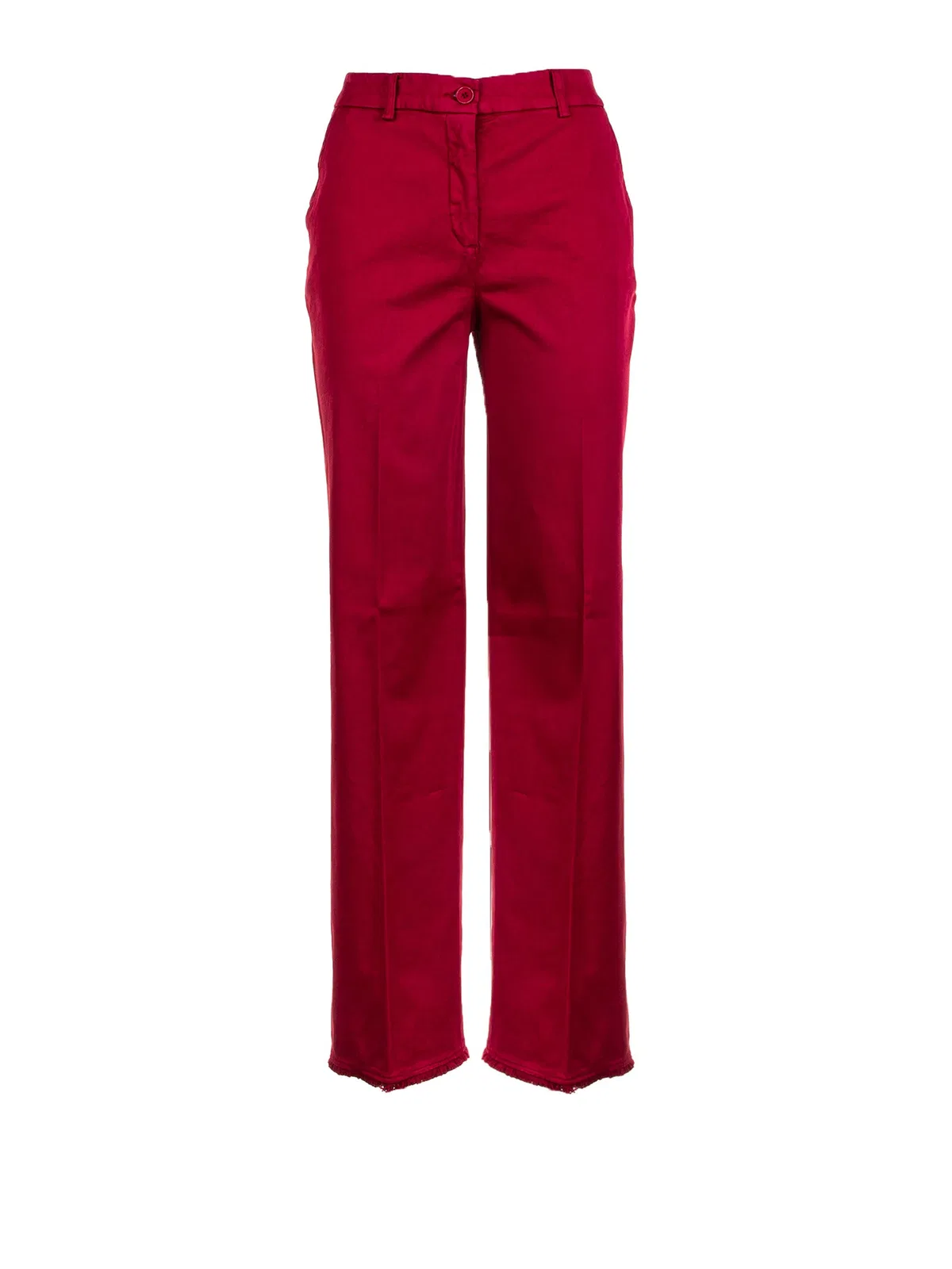 Via Masini 80 High-Waisted Raspberry Trousers