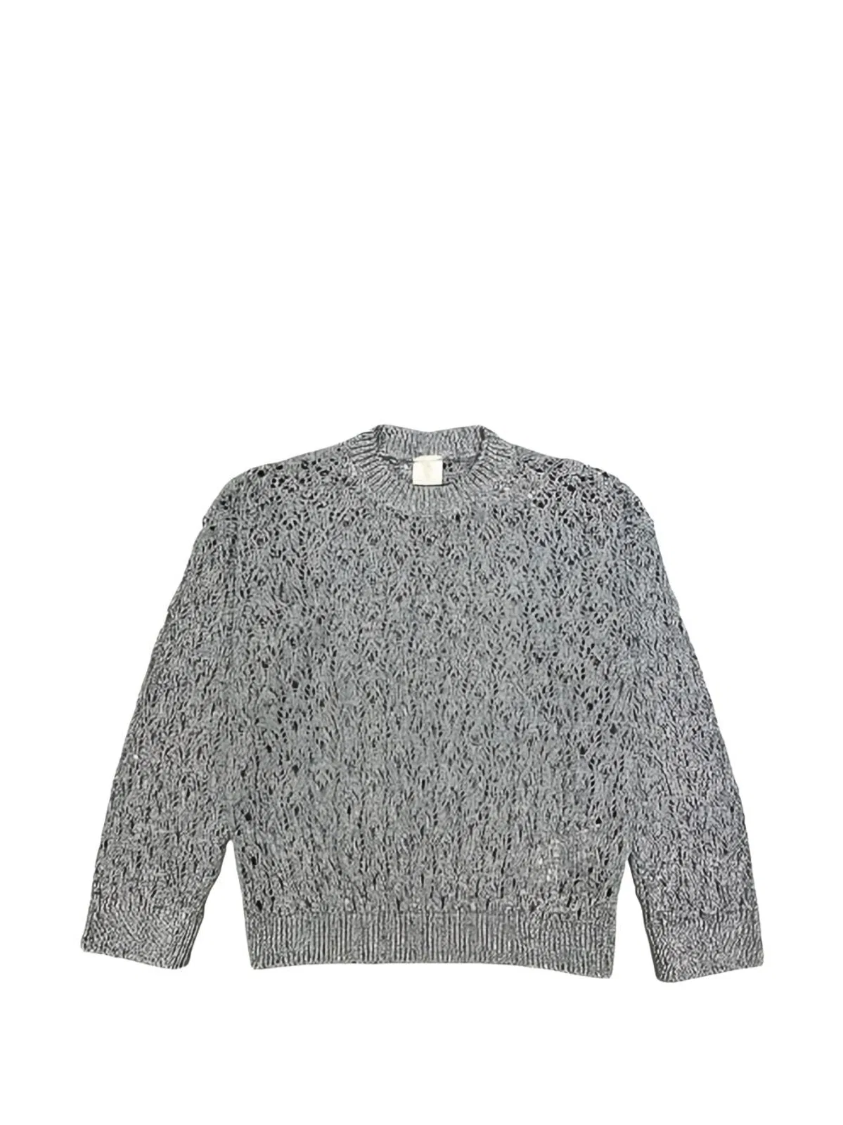 Eleventy Cloud Grey Cotton Sweater