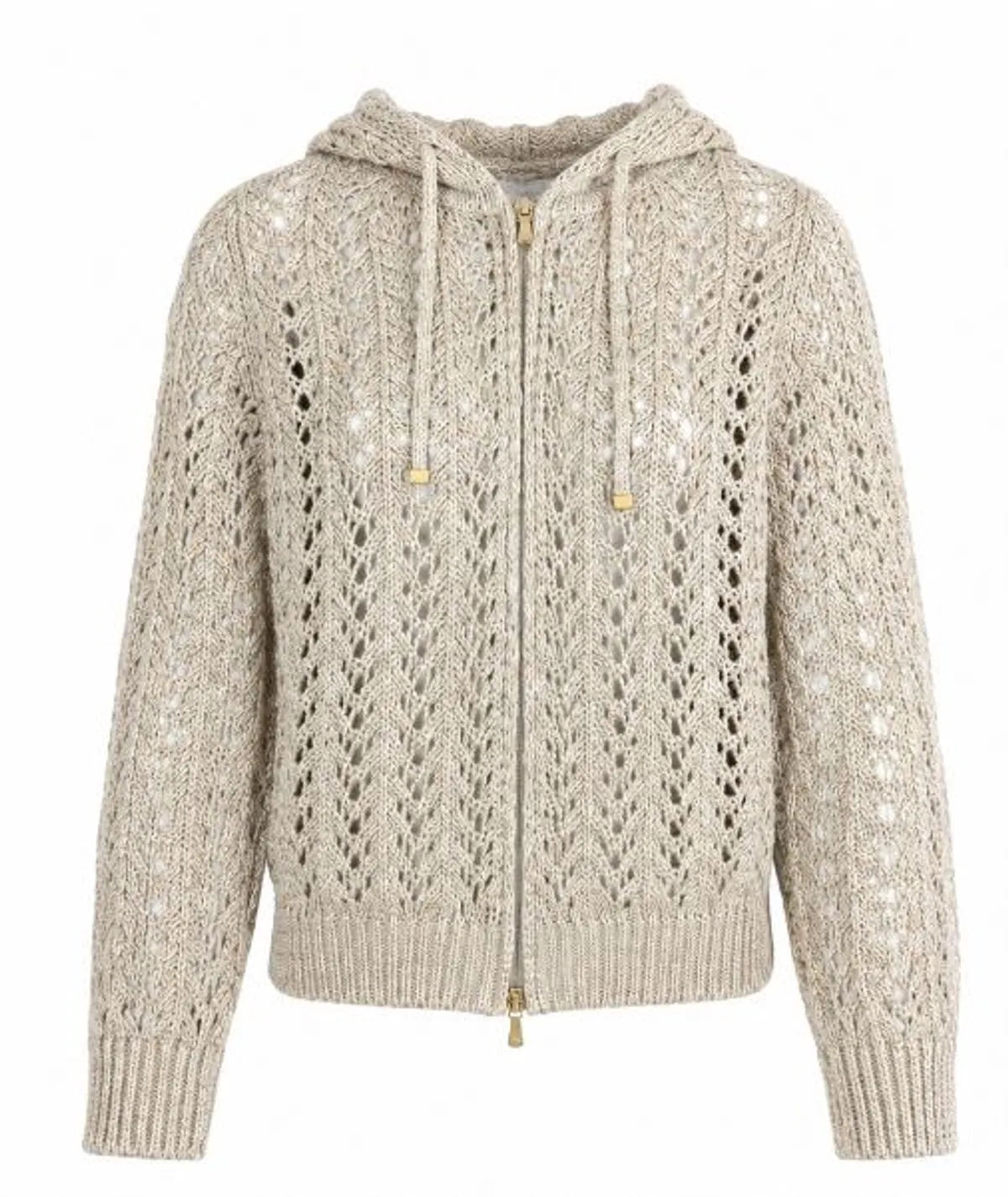Eleventy Ivory Linen Blend Sweater