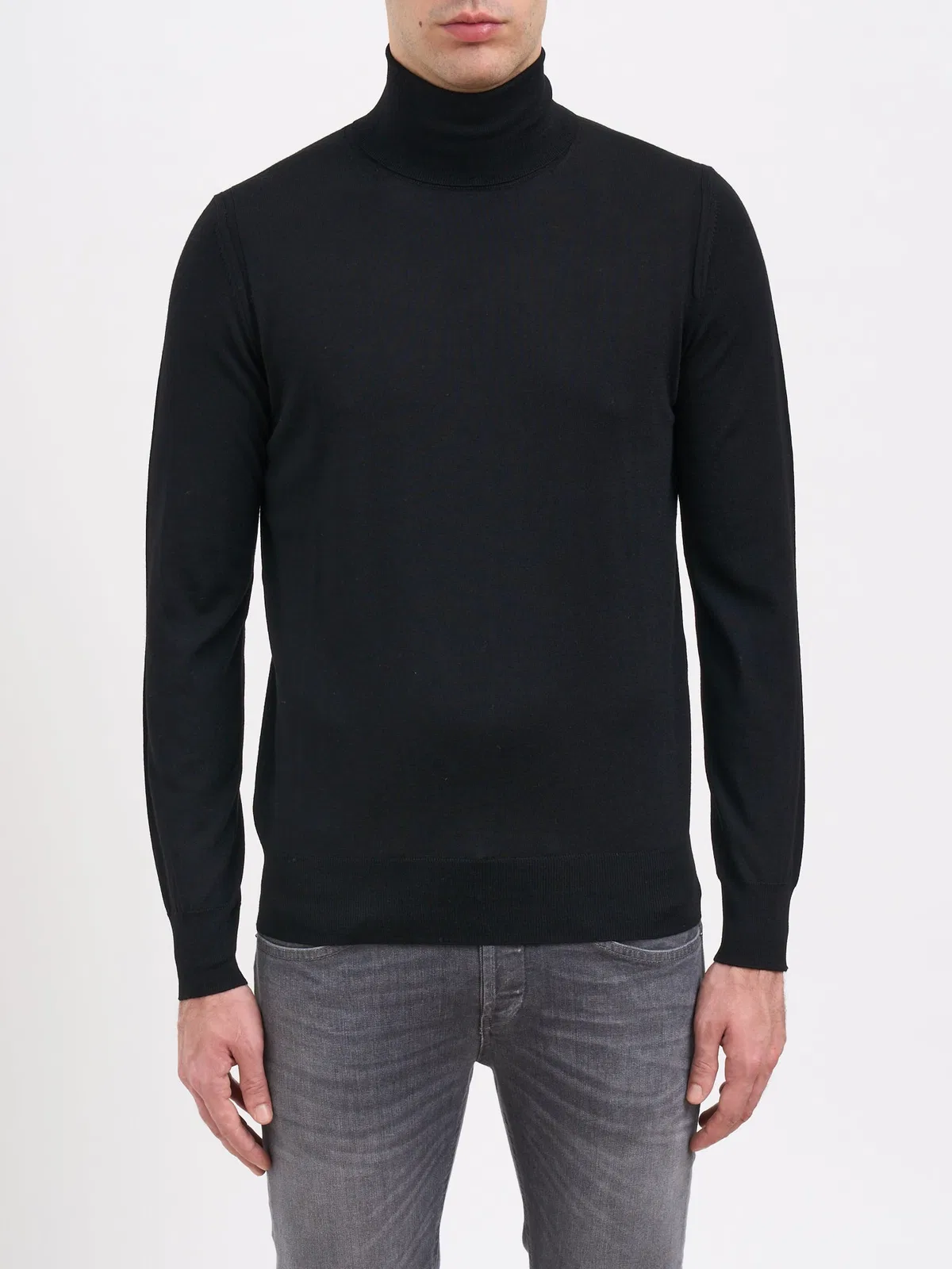 Paolo Pecora Wool High Neck Sweater