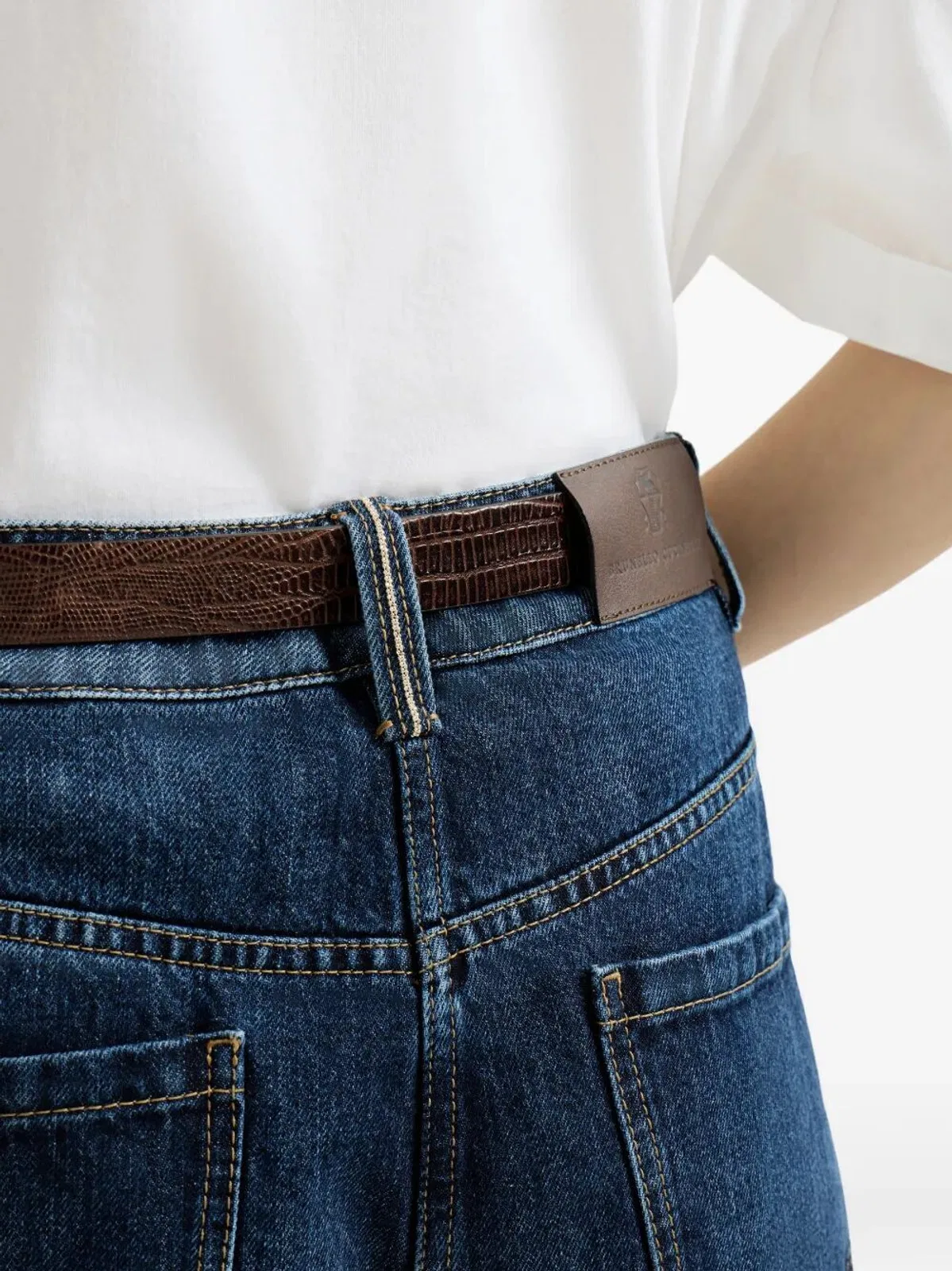 Brunello Cucinelli Wide-Leg Cotton Denim Jeans
