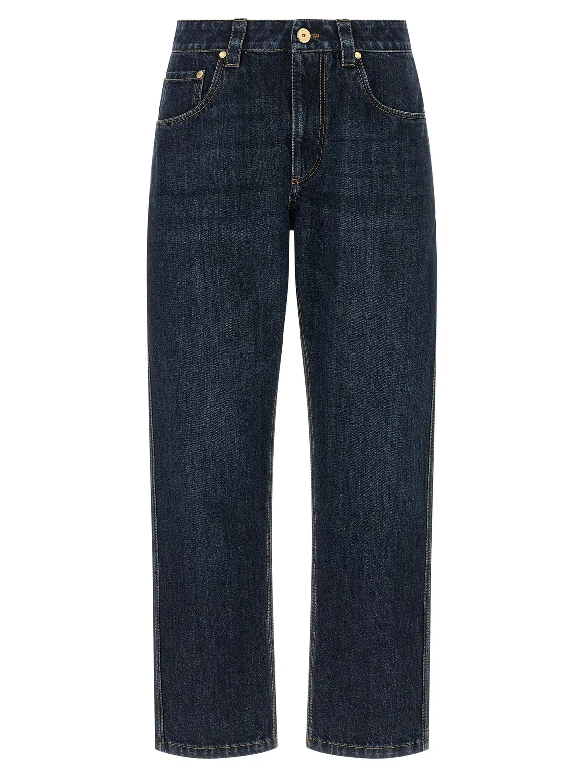 Brunello Cucinelli 'Shiny Bartack' Jeans