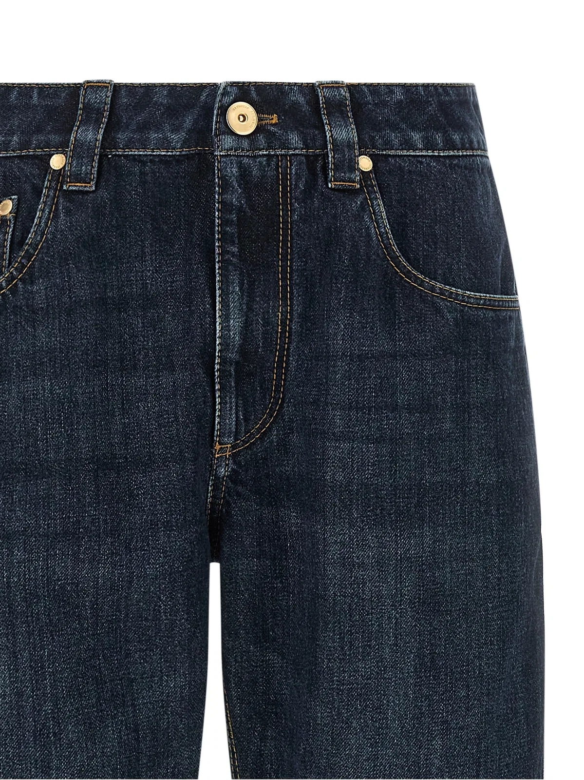 Brunello Cucinelli 'Shiny Bartack' Jeans
