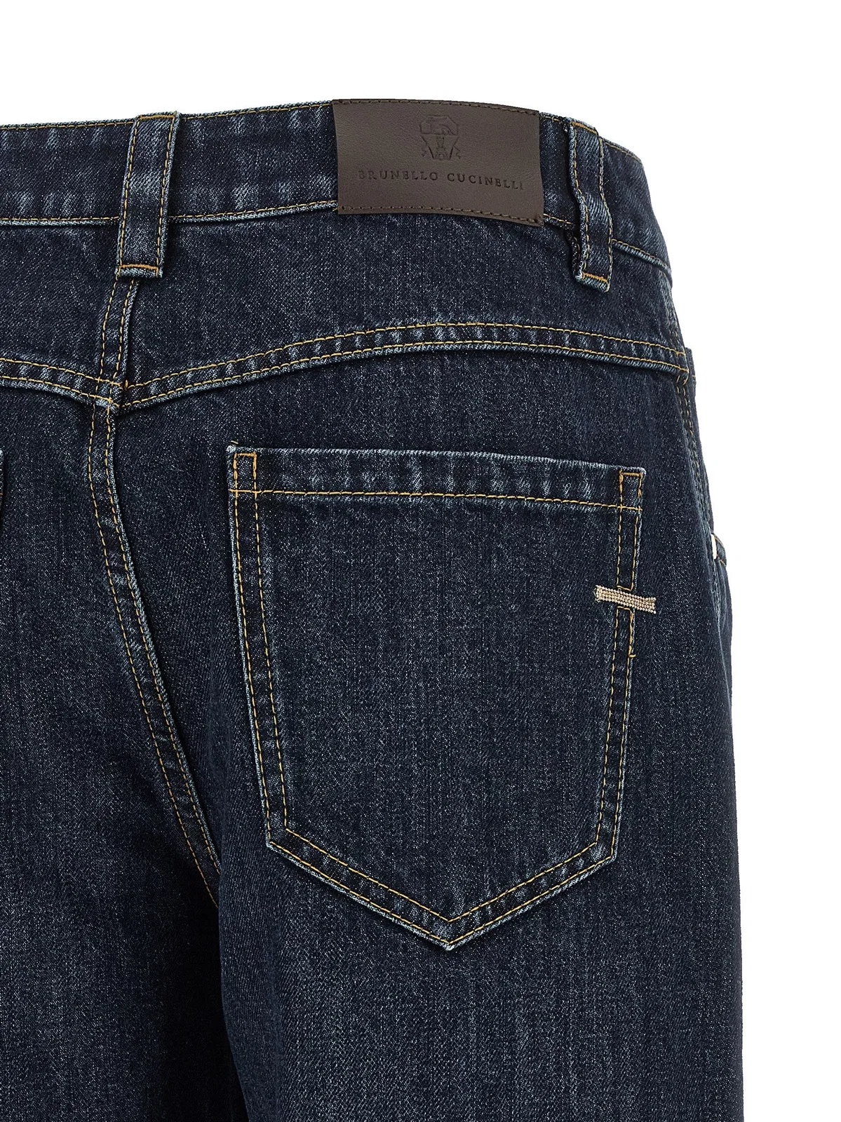 Brunello Cucinelli 'Shiny Bartack' Jeans