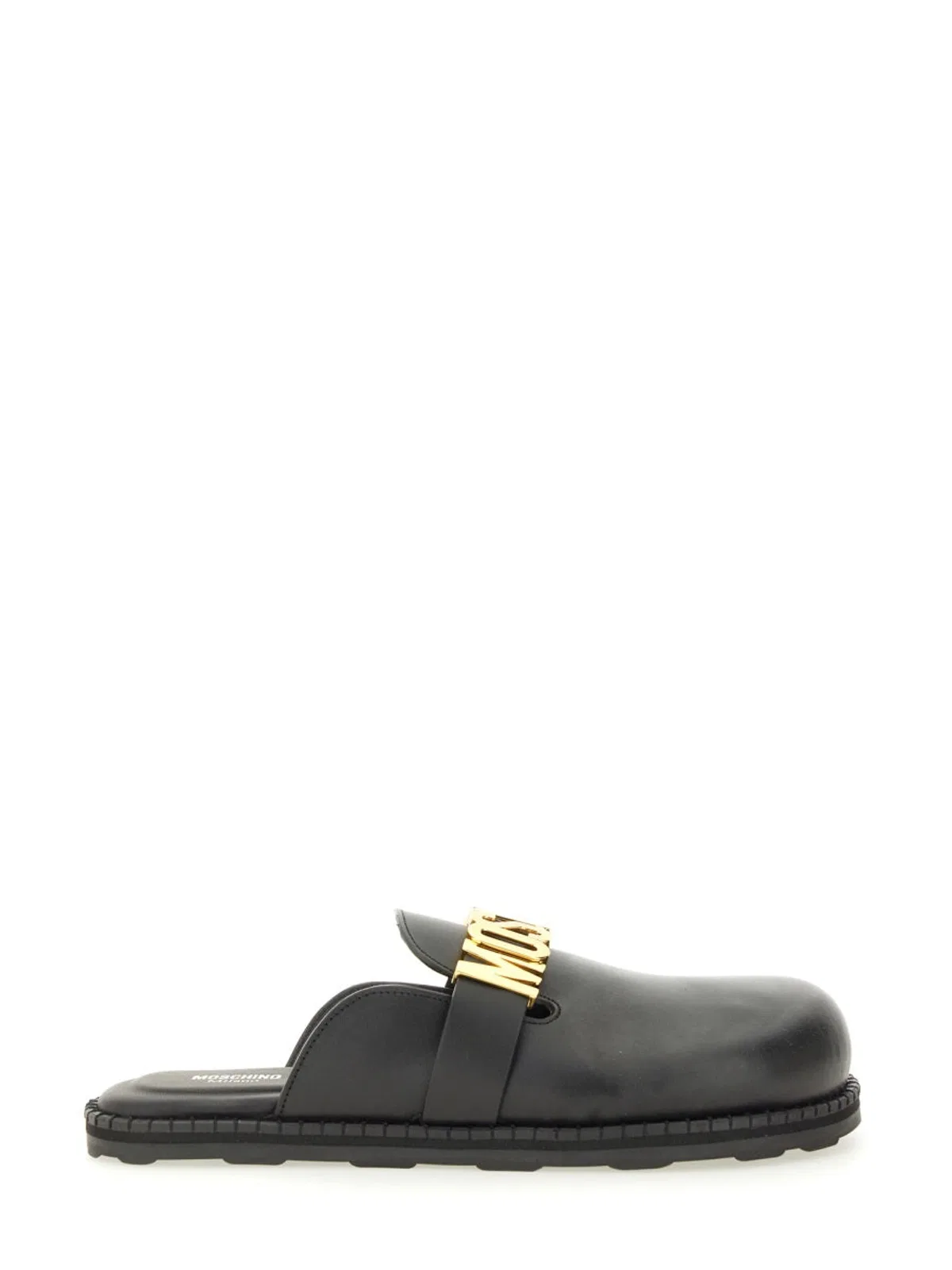 Moschino Couture Sabot With Logo Lettering