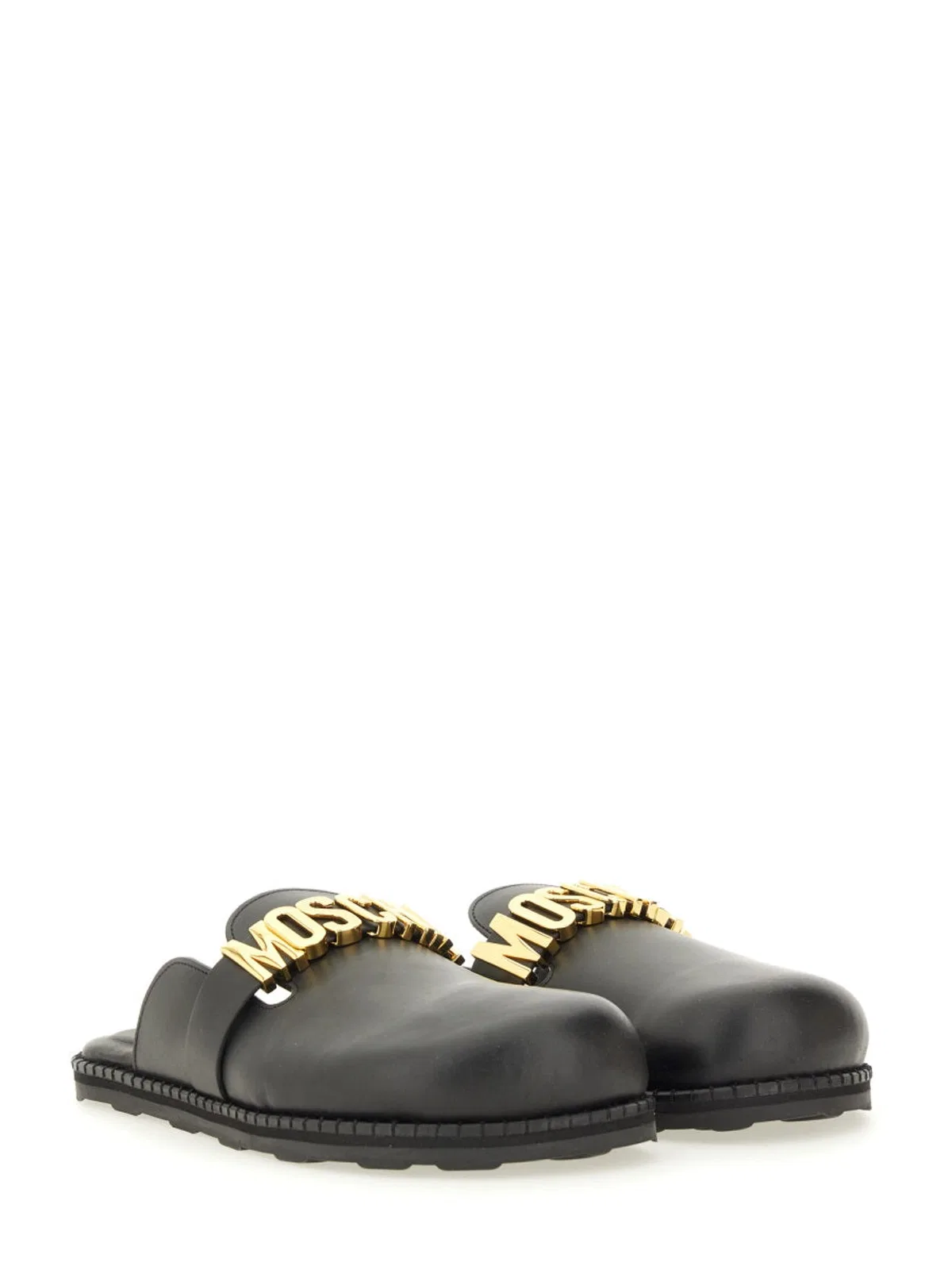 Moschino Couture Sabot With Logo Lettering