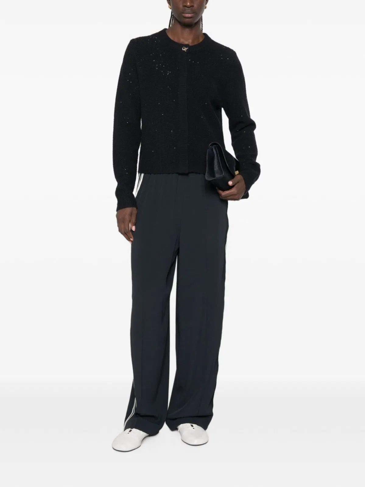 Fabiana Filippi Lurex Boat Neck Sweater