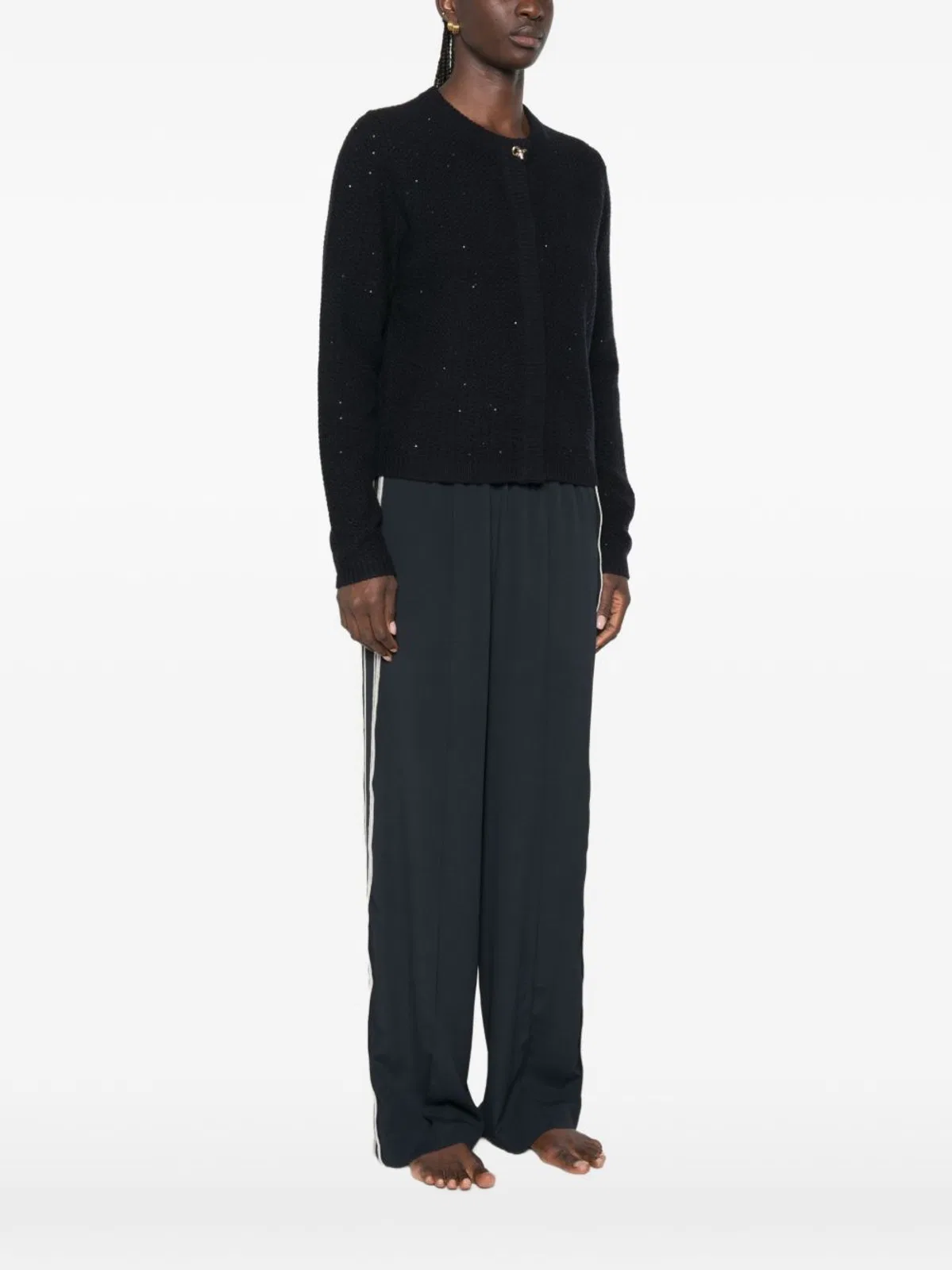 Fabiana Filippi Lurex Boat Neck Sweater