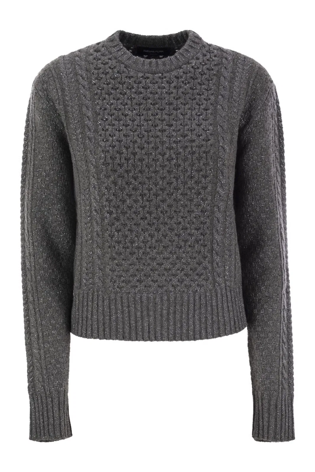Fabiana Filippi Platinum Fisherman Jersey With Lurex