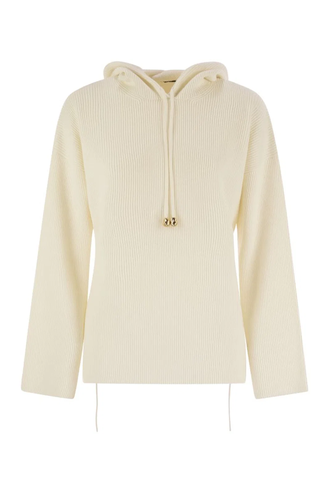 Fabiana Filippi English Rib Co Hooded Sweater