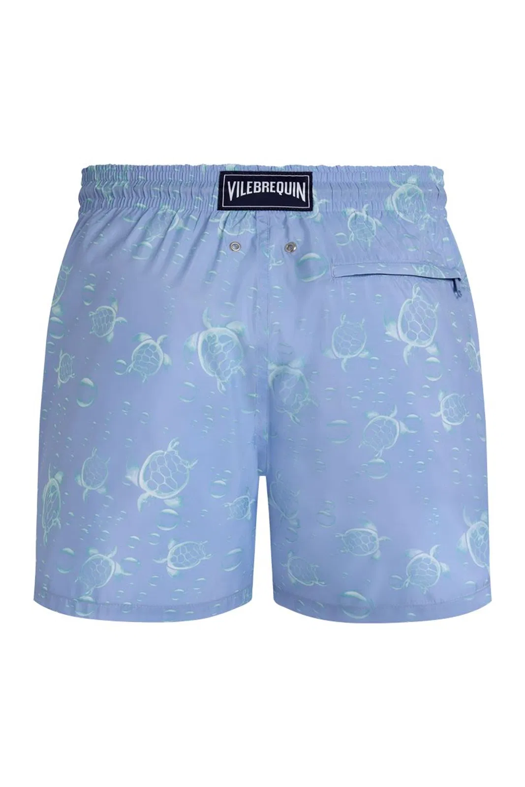 Vilebrequin Men’s Swim Shorts With Turtle And Water 