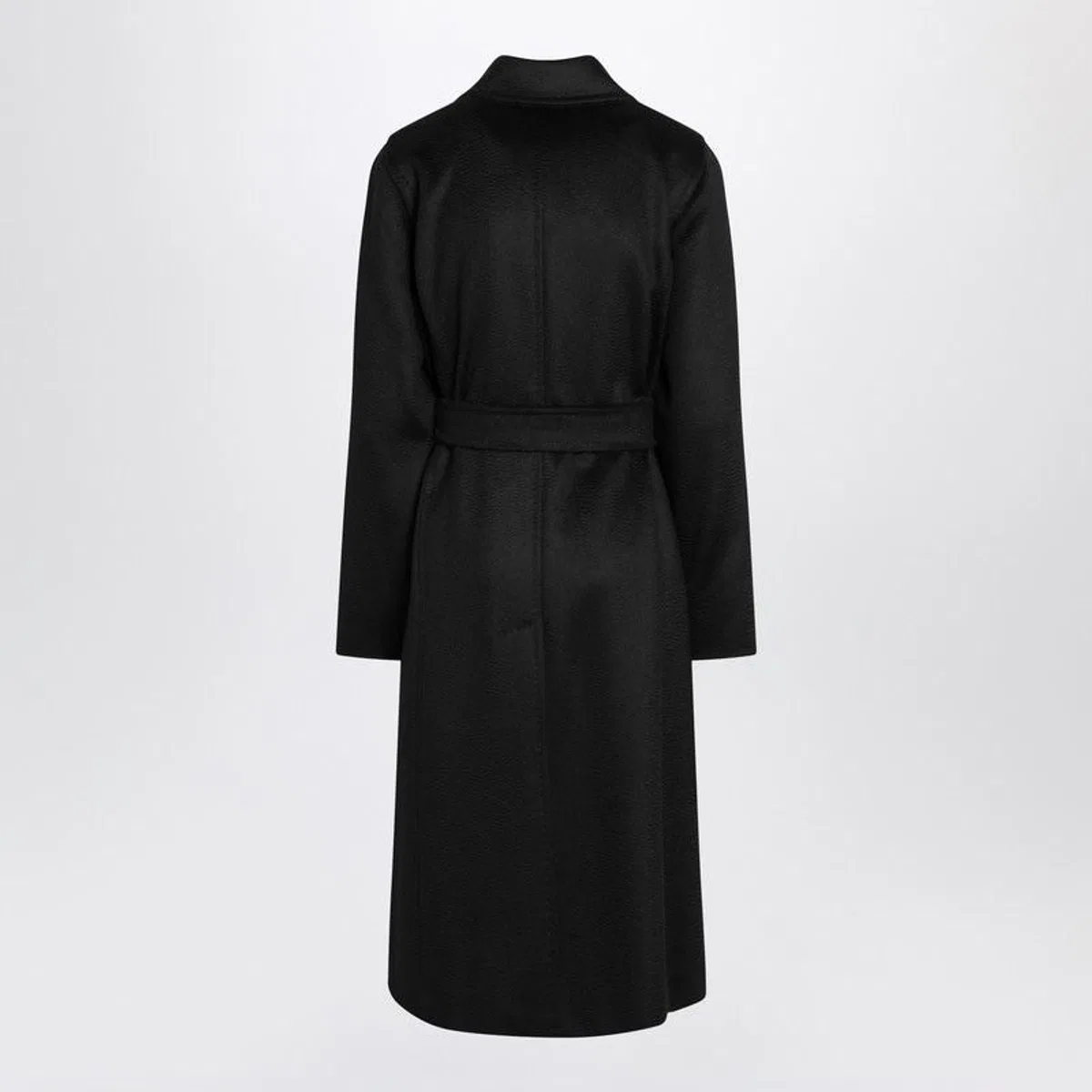 Max Mara Black Manuela Icon Coat In Zibeline Came
