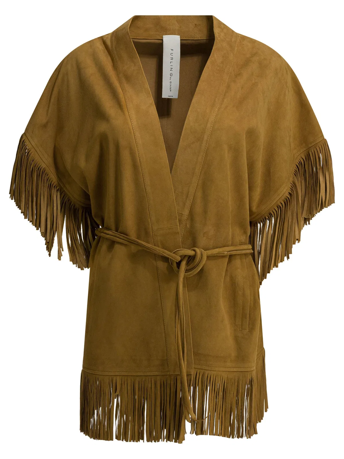 Furling by Giani Brown Goat Suede Jacket