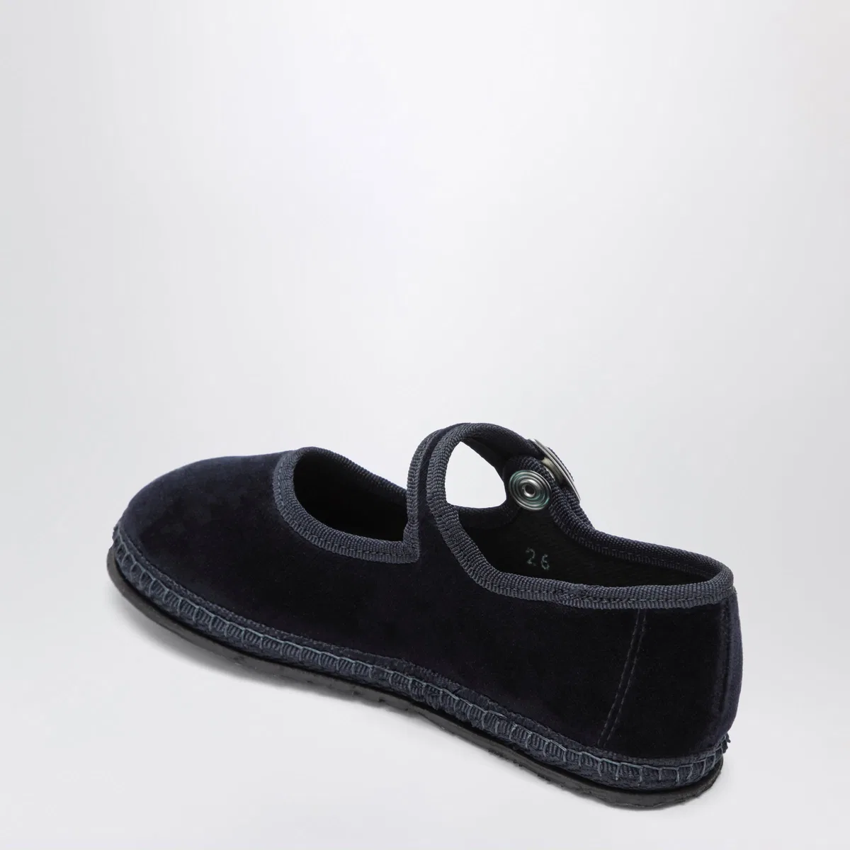 Piedàterre Venezia Blue Velvet Mary Jane Shoes