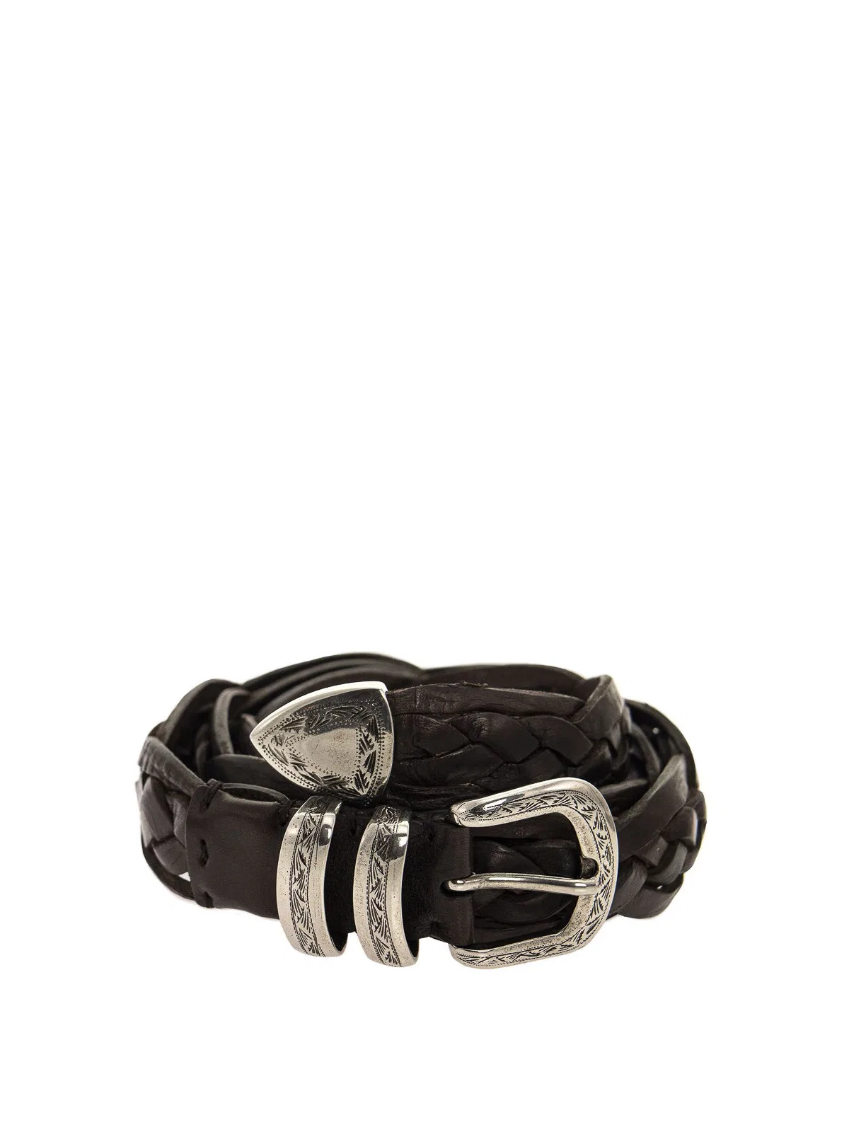 Brunello Cucinelli Braided Calfskin Belt