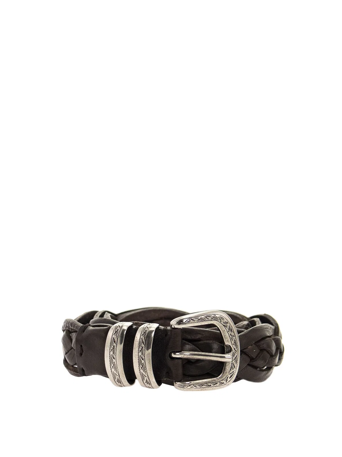 Brunello Cucinelli Braided Calfskin Belt