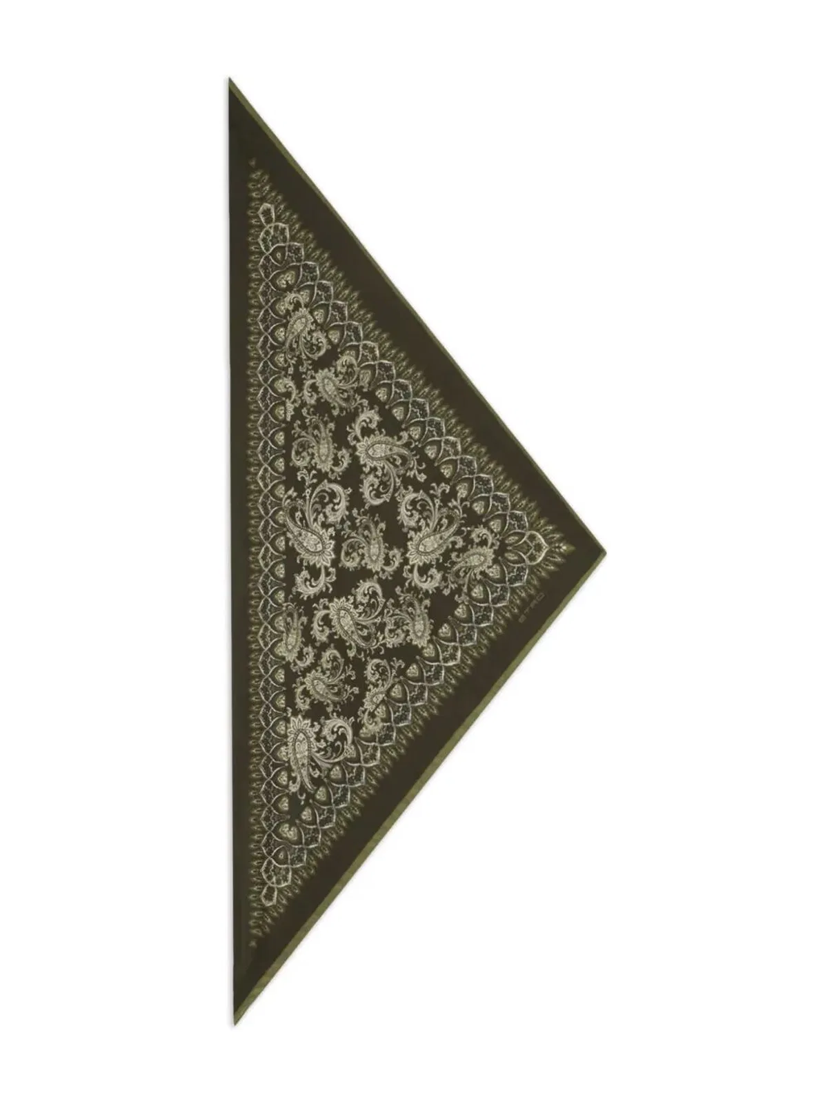 Etro Olive Green Silk Accessory
