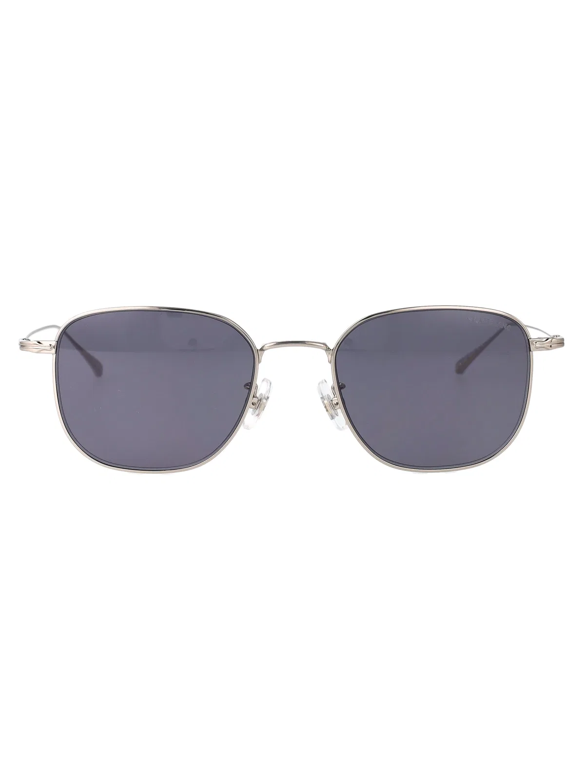 Montblanc Silver-Silver-Grey Metal Sunglasses