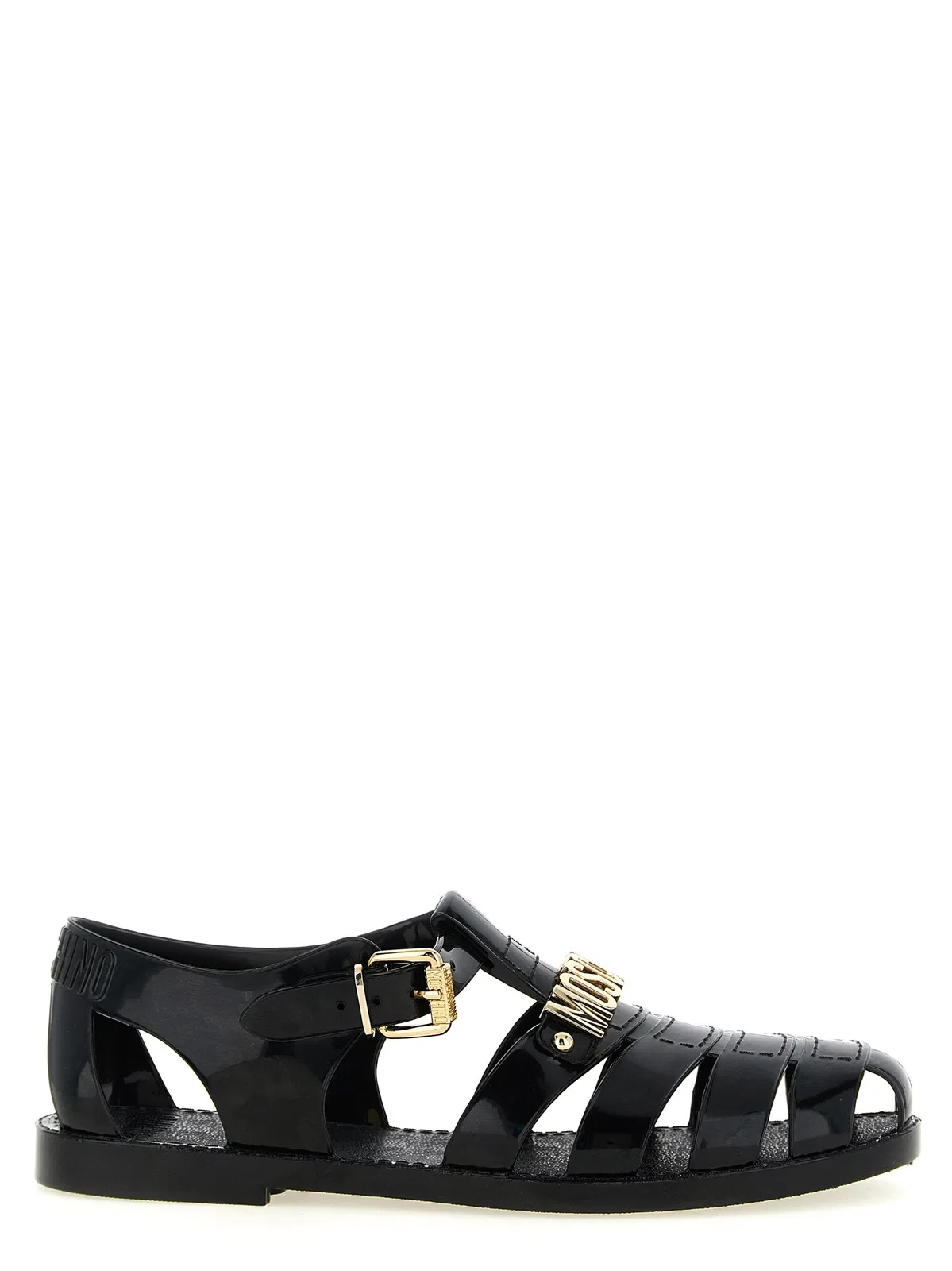 Moschino Jelly Sandals With Lettering Logo