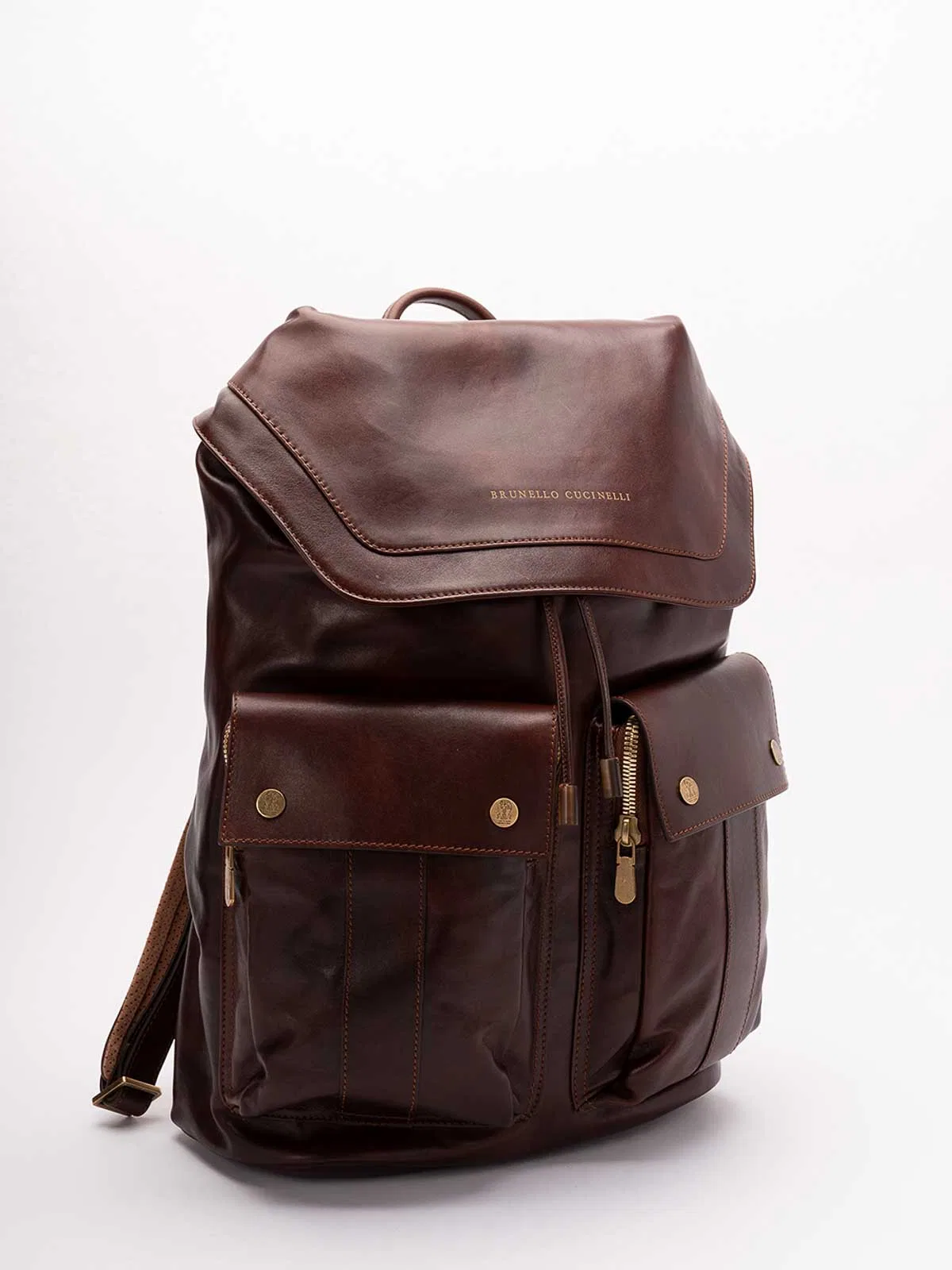 Brunello Cucinelli Red Calfskin Backpack