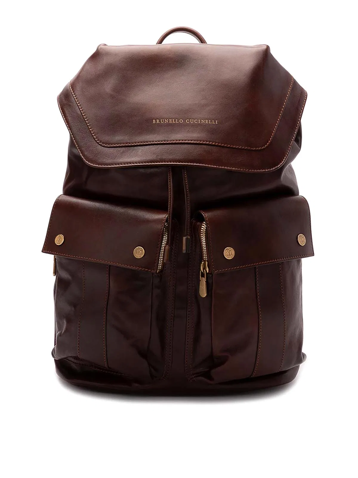 Brunello Cucinelli Red Calfskin Backpack