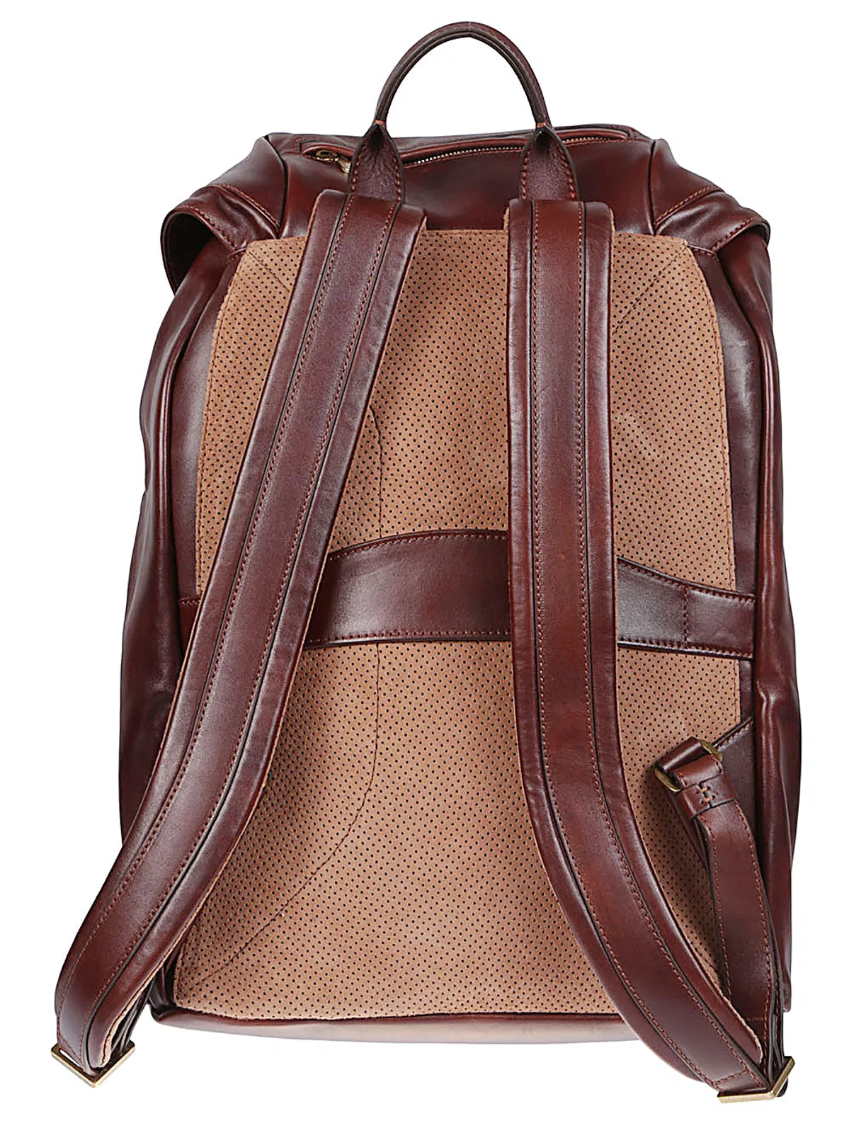 Brunello Cucinelli Leather Backpack With Utility Pockets