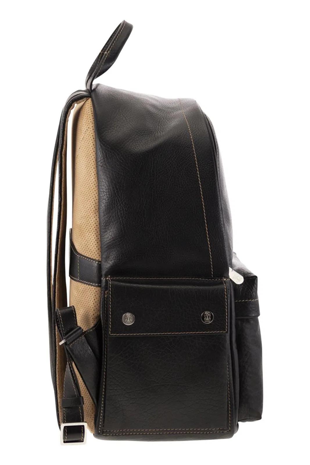 Brunello Cucinelli Calfskin Backpack With Grain