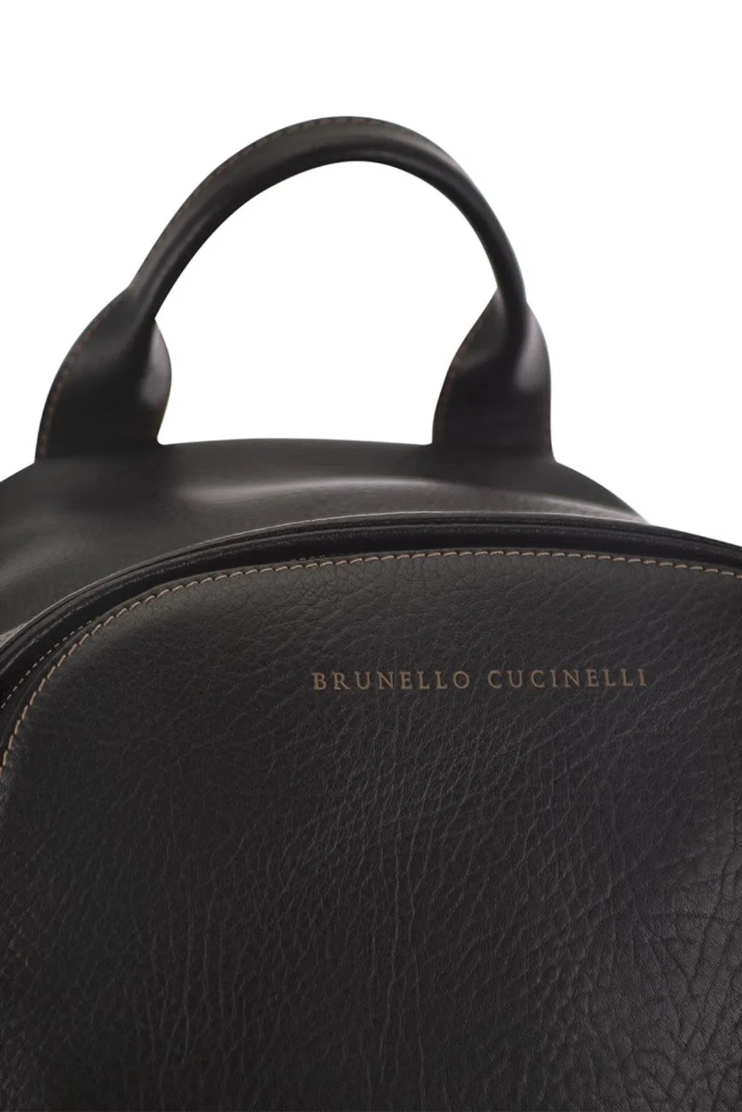 Brunello Cucinelli Calfskin Backpack With Grain