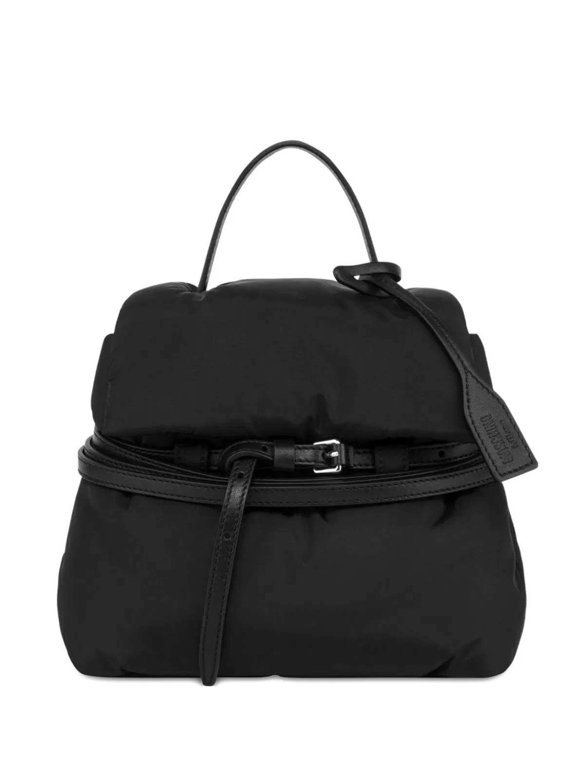 Moschino Couture Tie Me Nylon Backpack