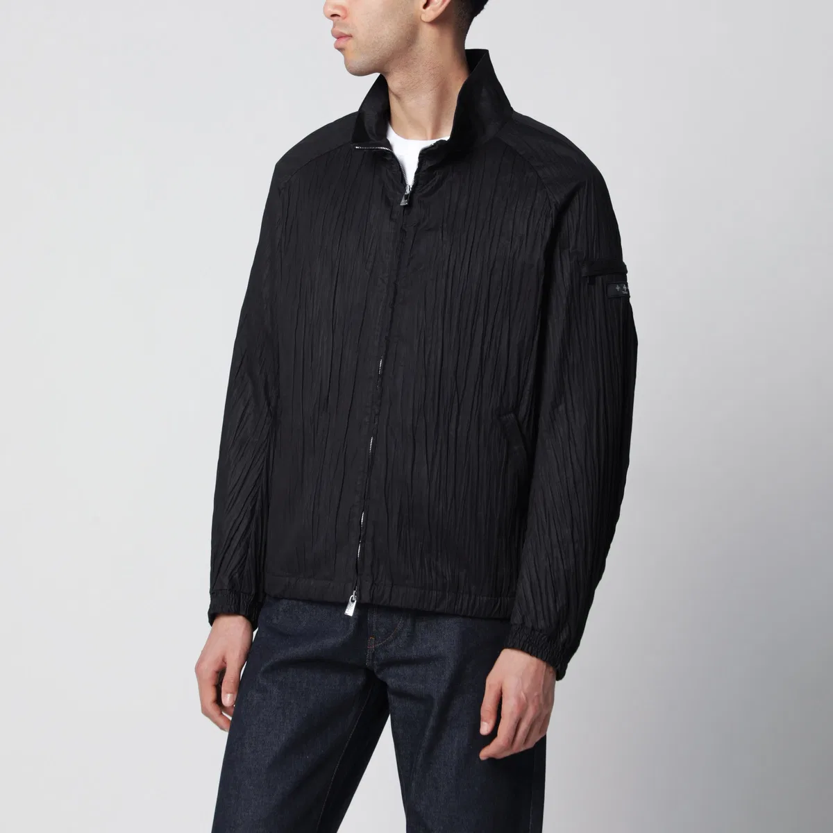 Tatras Black Leros Jacket In Cotton Twill