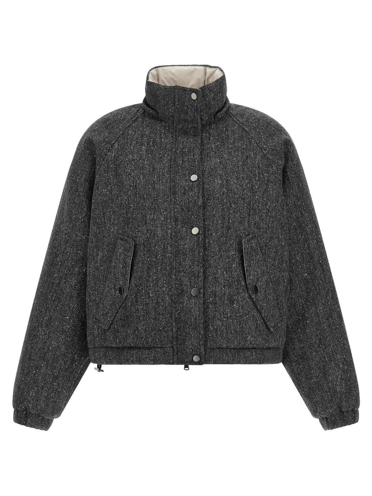 Brunello Cucinelli 'Shiny Zipper Pull' Down Jacket