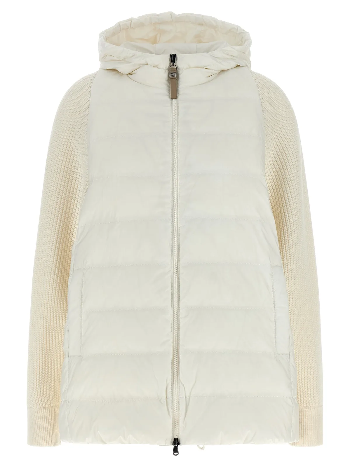 Brunello Cucinelli 'Shiny Zipper Pull' Down Jacket