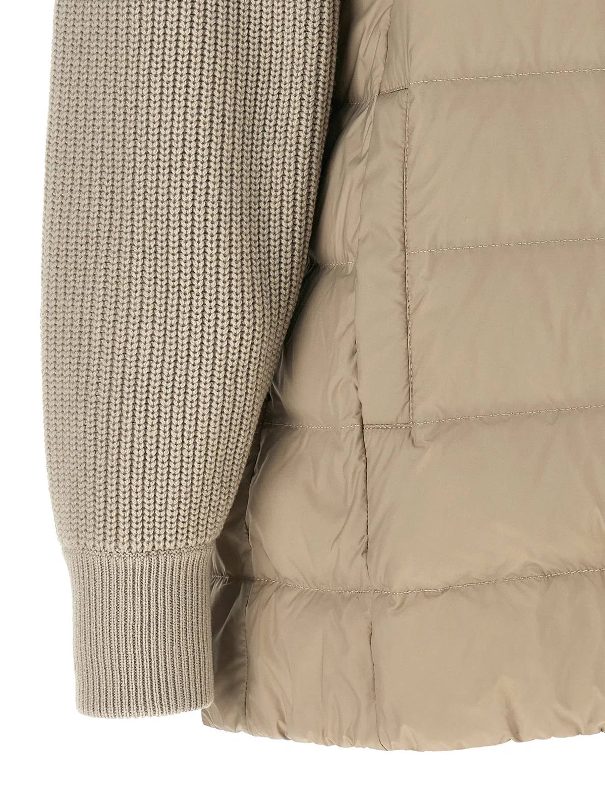Brunello Cucinelli 'Shiny Zipper Pull' Down Jacket