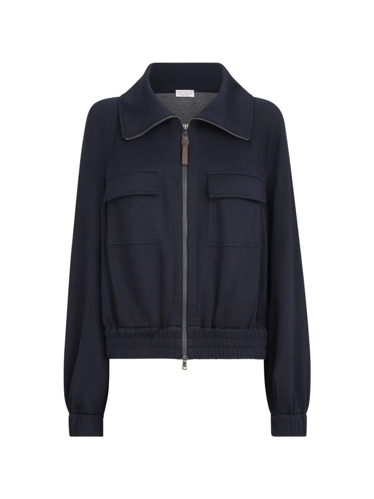 Brunello Cucinelli Navy Brunello Cucinelli Cotton-Silk Inte