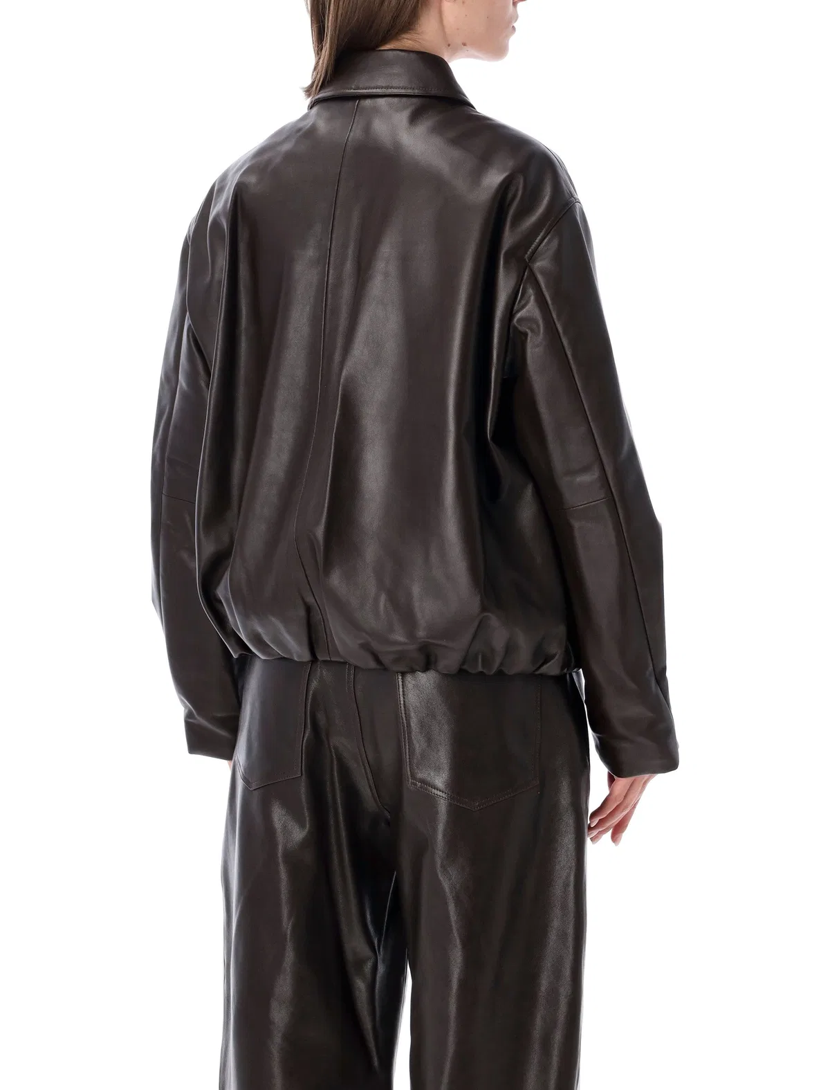 Arma Melis Leather Bomber Jacket
