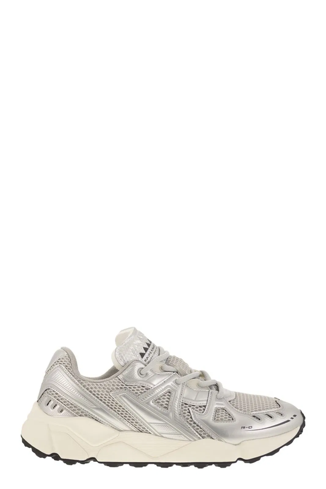 Run Of Leather And Fabric Trainers