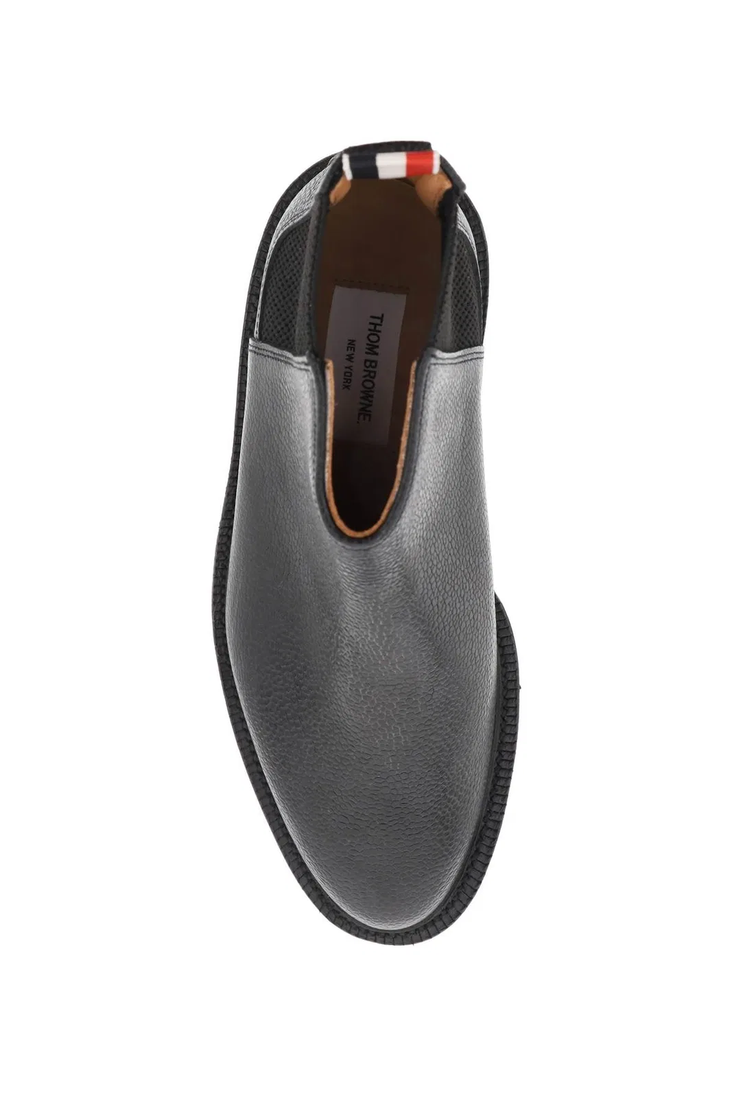 Thom Browne Black Leather Ankle Boots
