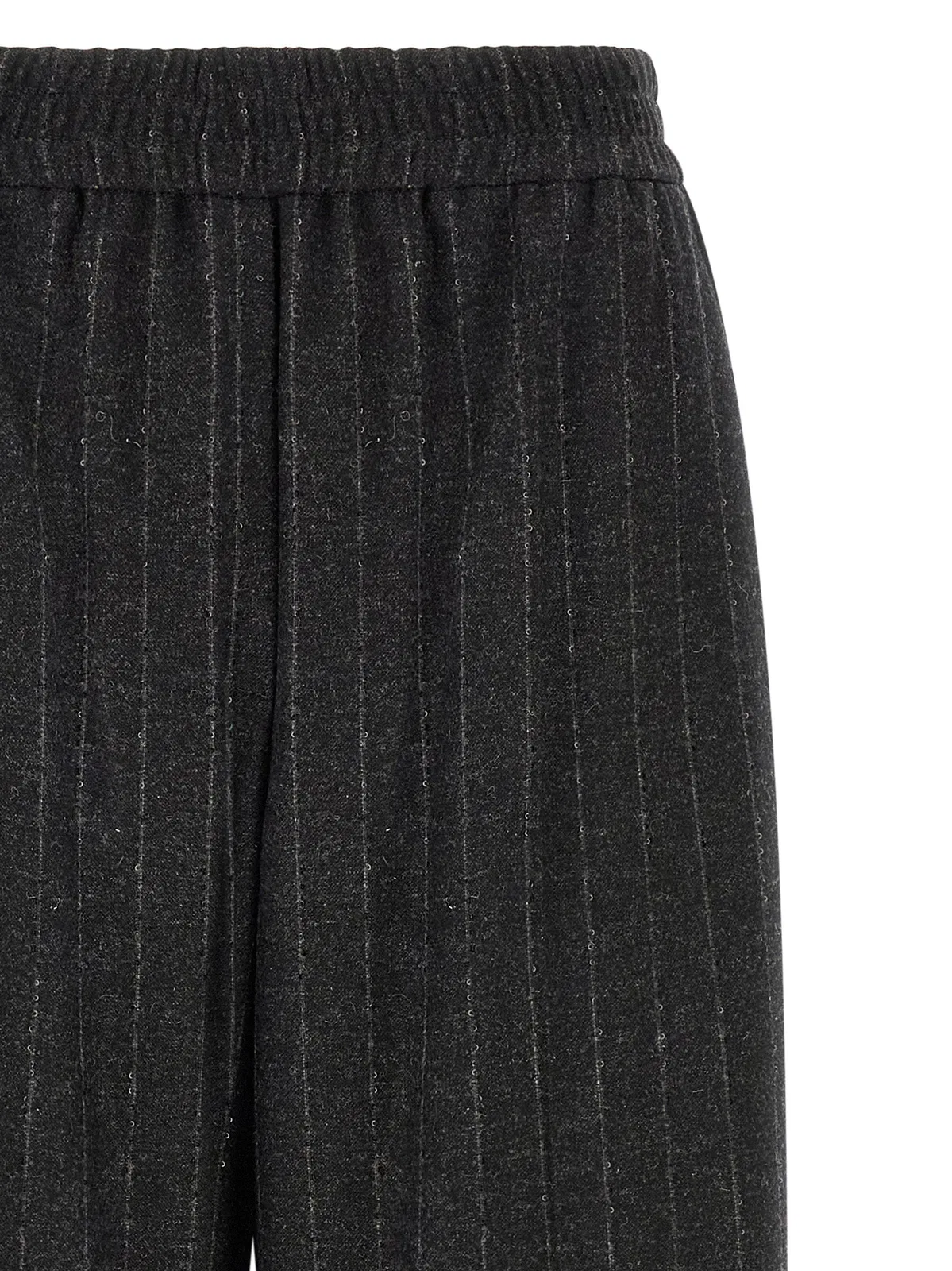 Brunello Cucinelli Micro Sequin Pinstripe Pants