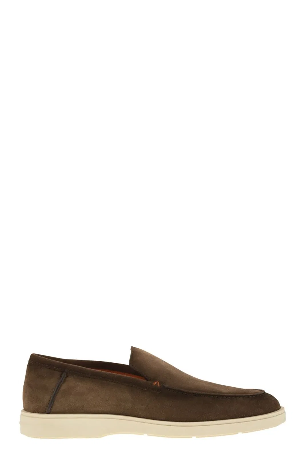 Santoni Suede Moccasin