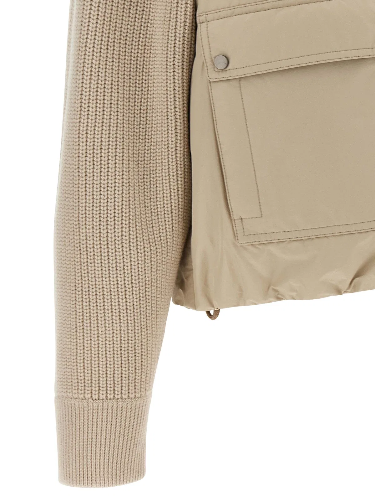 Brunello Cucinelli Knit Insert Down Jacket