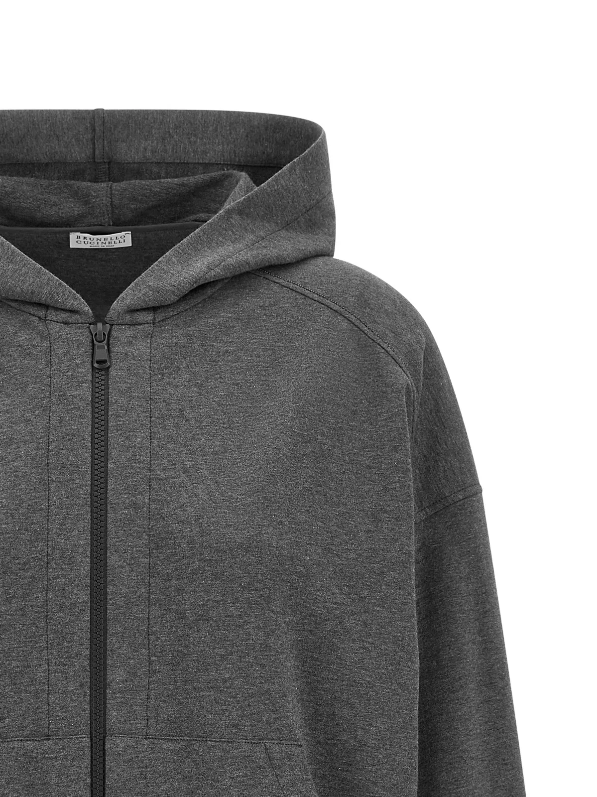 Brunello Cucinelli 'Shiny Trims' Hoodie