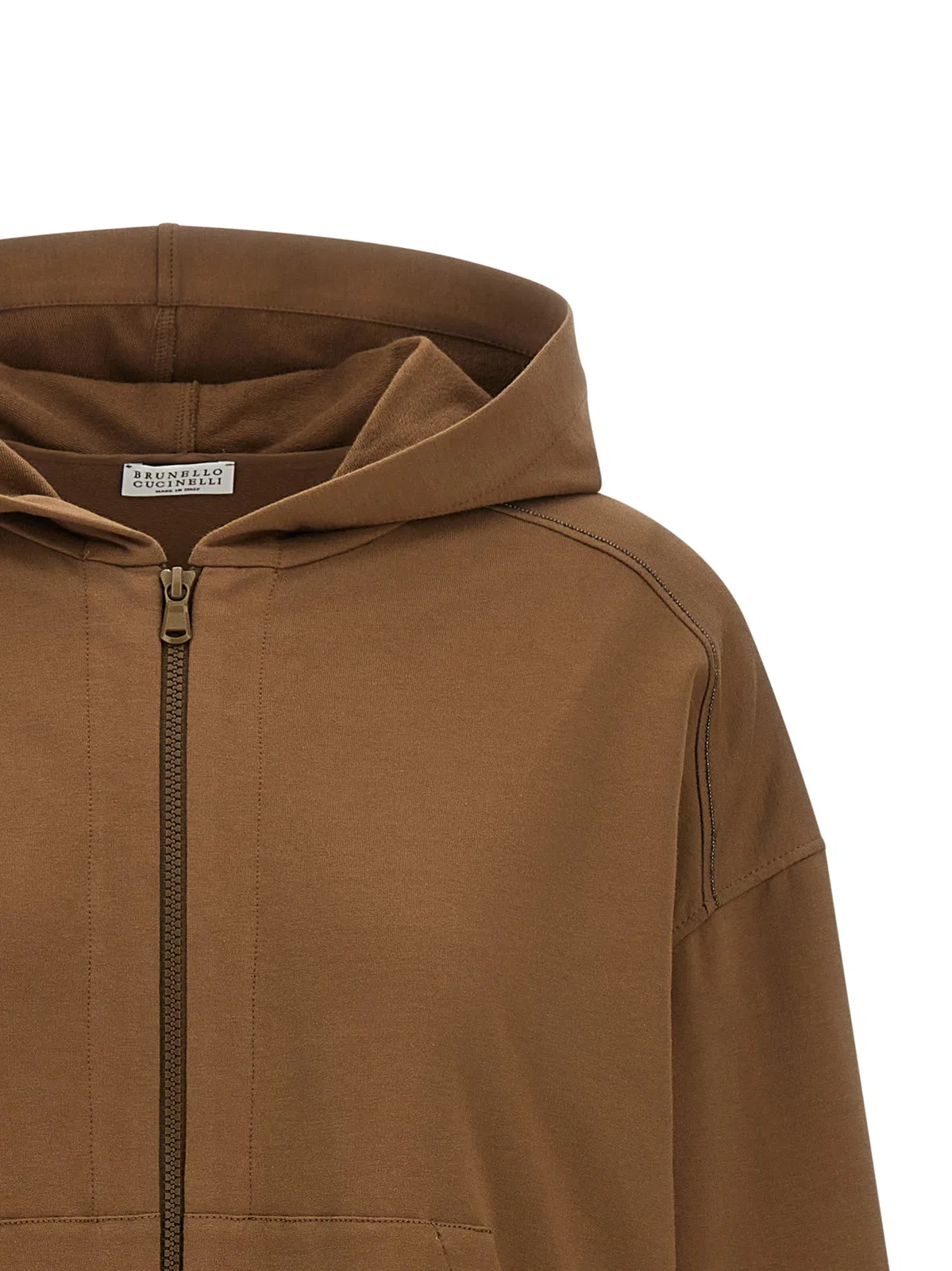 Brunello Cucinelli 'Shiny Trims' Hoodie