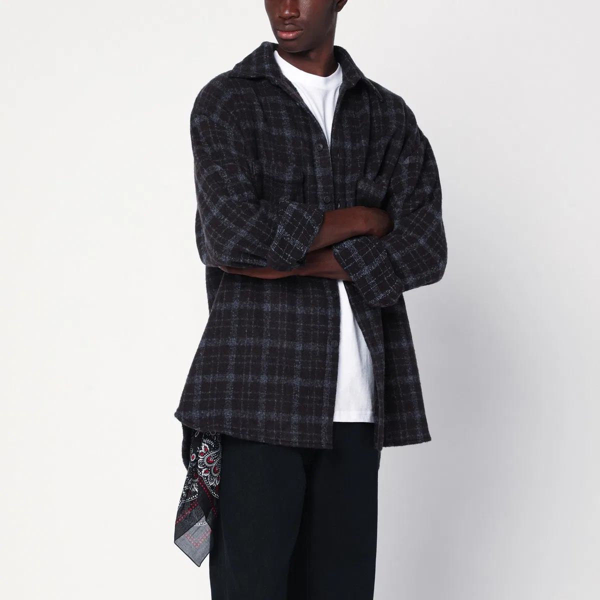 Destin Plaid Wool Shirt Jacket